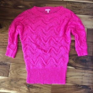 Lilly Pulitzer Hot pink sweater LIKE NEW XS/S